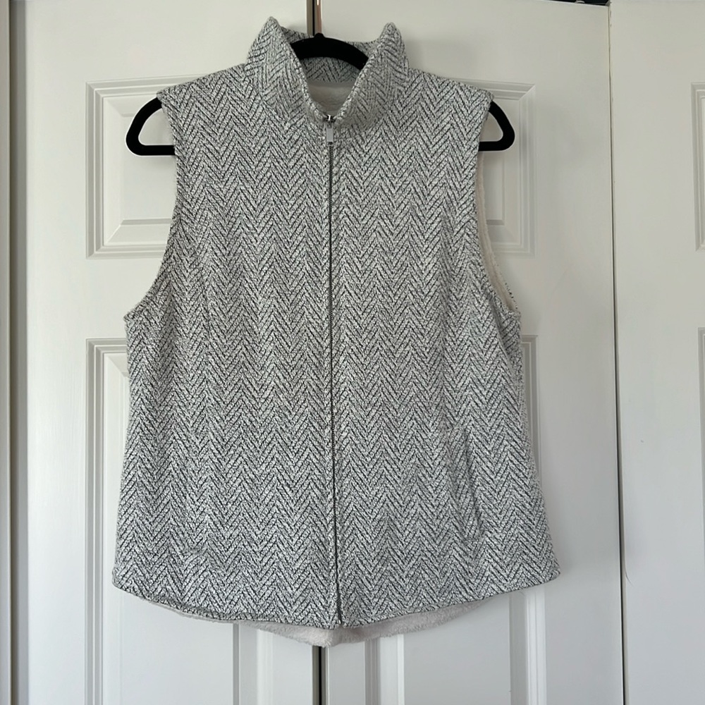 Fuzzy Chevron Vest